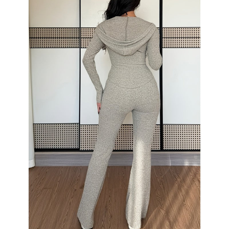 Cassia | Ribbed Two-Piece Lounge Set