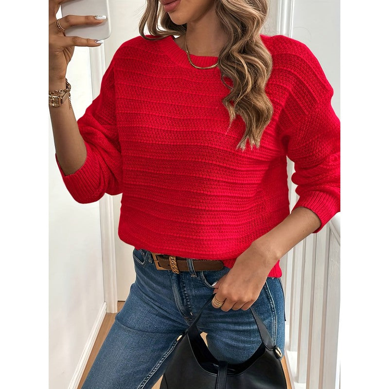 Imogen | Cropped Bow-Back Knit Sweater