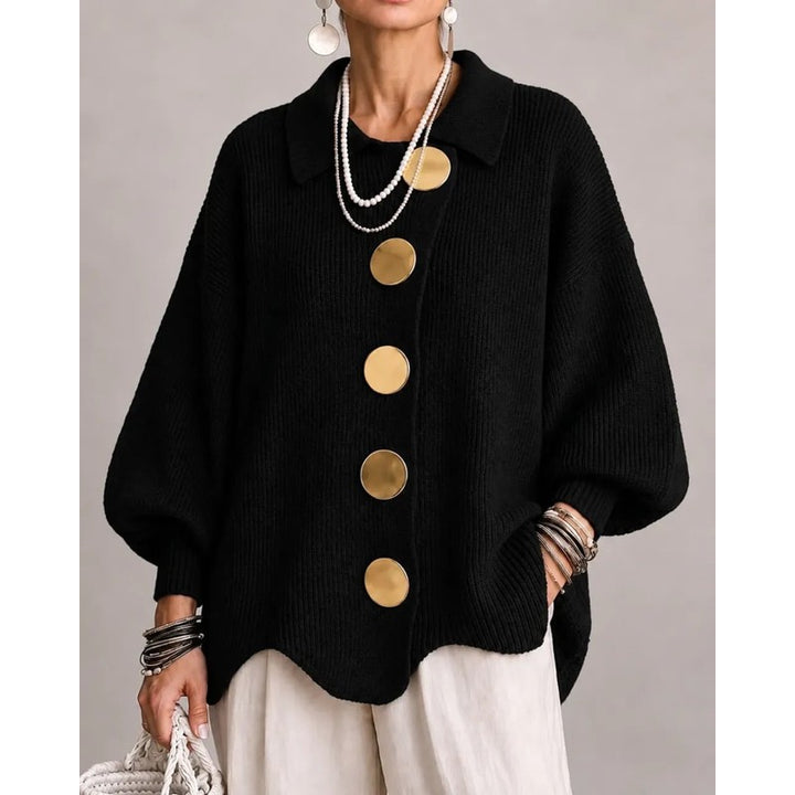 Matilda | Oversized Ribbed Button Cardigan