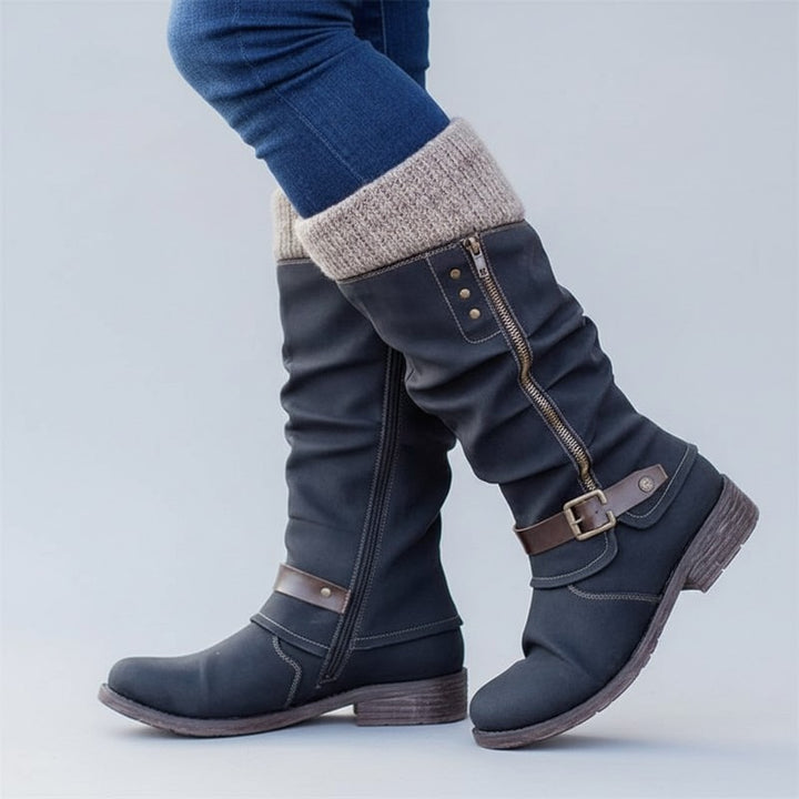 Bonnie | Buckle Detail Mid-Calf Boots