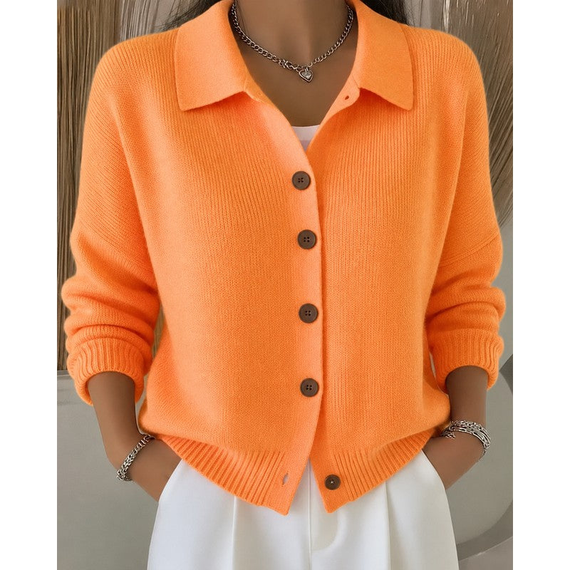 Eleanor | Button Collar Cardigan