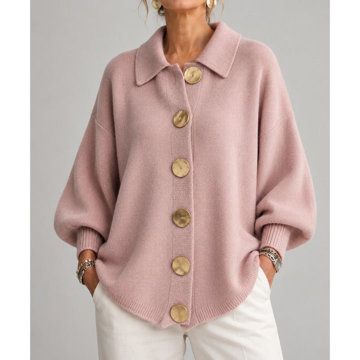 Audrey | Oversized Statement Collar Cardigan