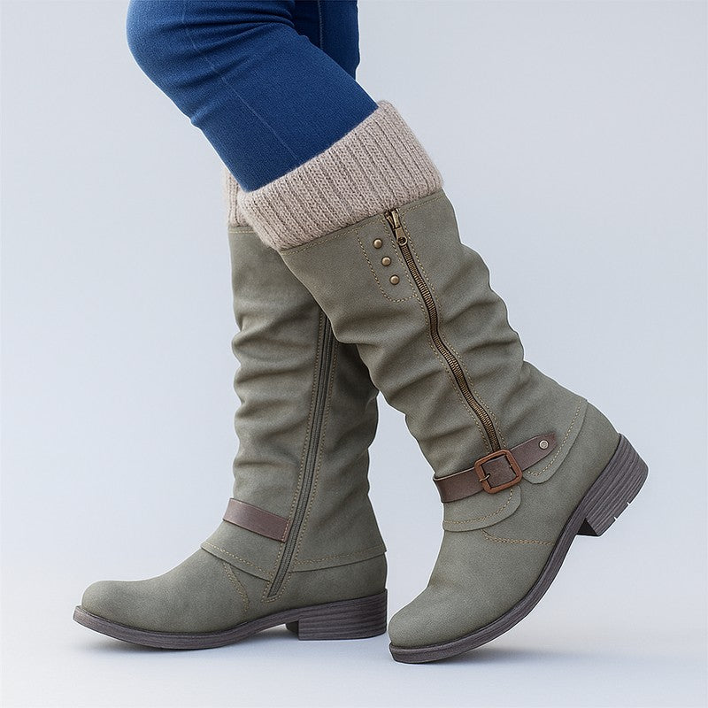 Women's Bonnie | Buckled Mid-Calf Boots