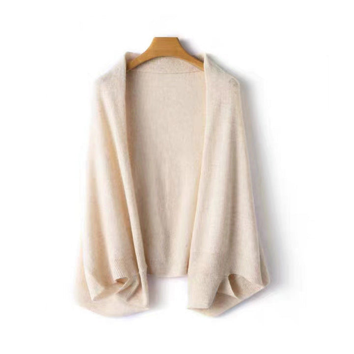 Riley | Completo da donna composto da cardigan in maglia morbida e scialle