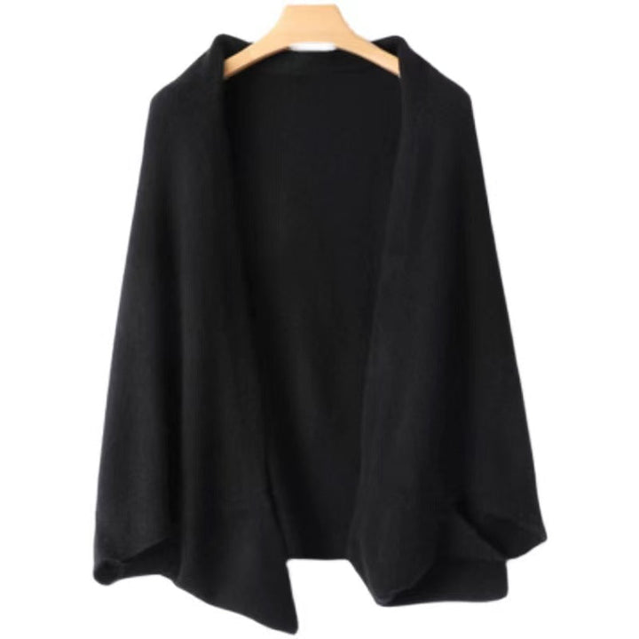 Riley | Completo da donna composto da cardigan in maglia morbida e scialle