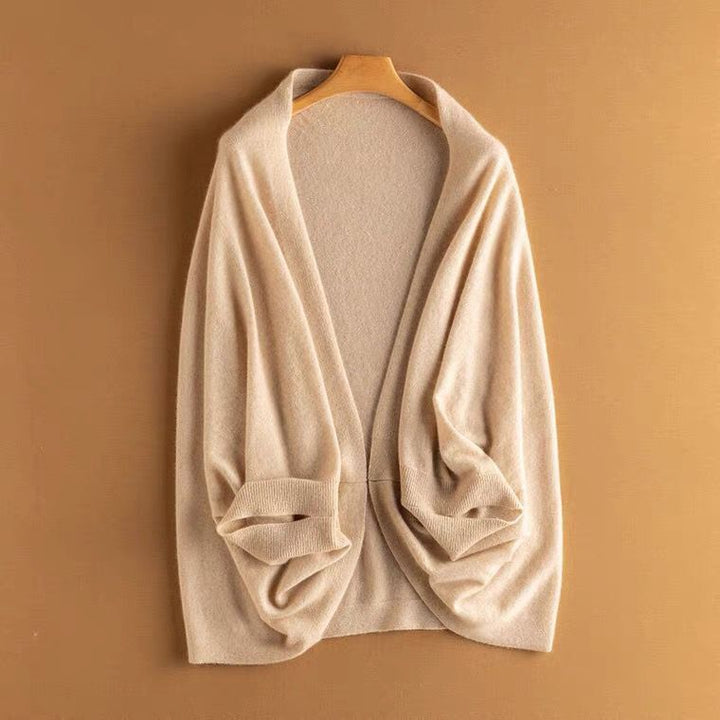 Riley | Completo da donna composto da cardigan in maglia morbida e scialle