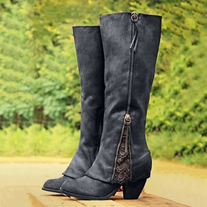 Women Knee High Western Boots