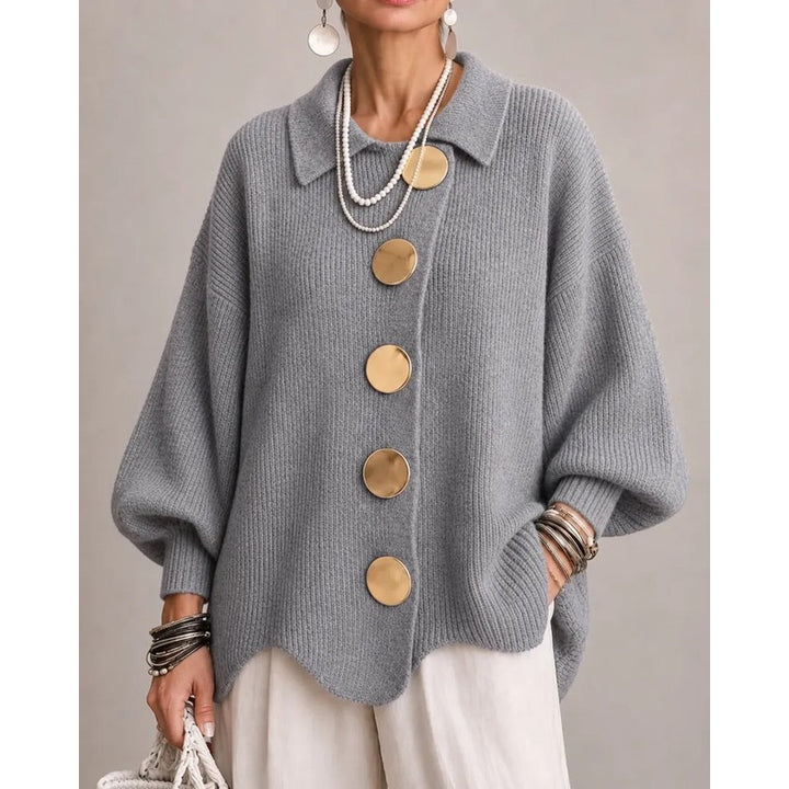 Matilda | Oversized Ribbed Button Cardigan