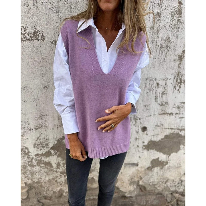 Marzanna | Ribbed Knit Sweater Vest