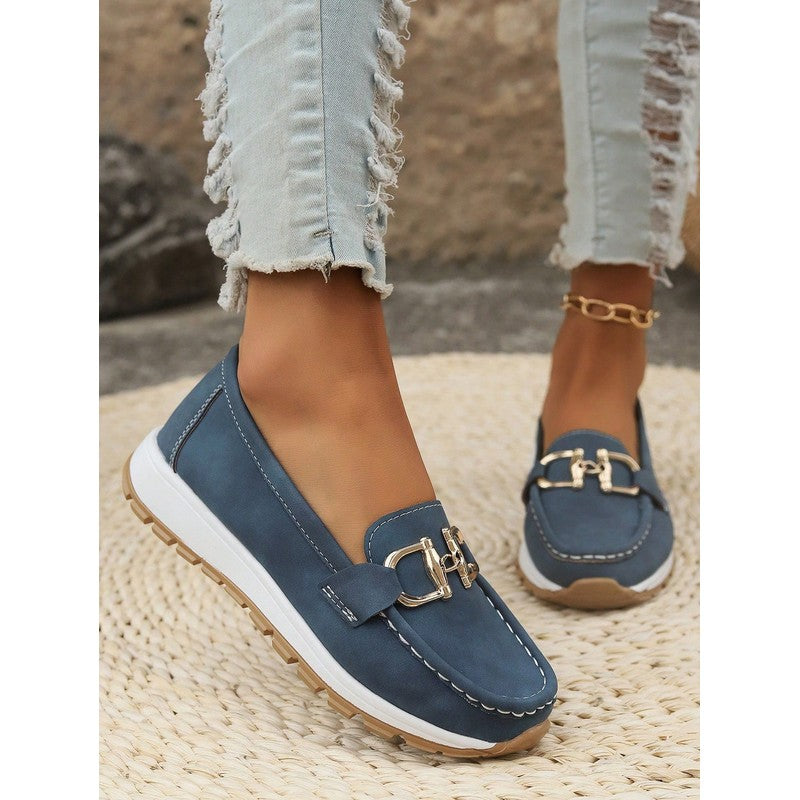 Elena | Buckle-Accent Slip-On Loafers