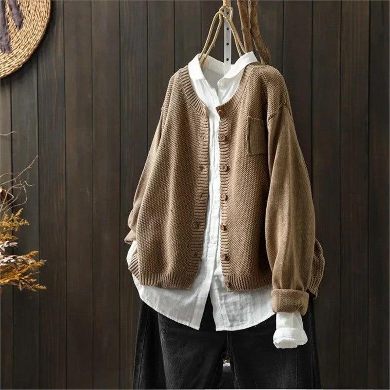 Isabelle | Cardigan dalla vestibilità ampia con bottoni sul davanti