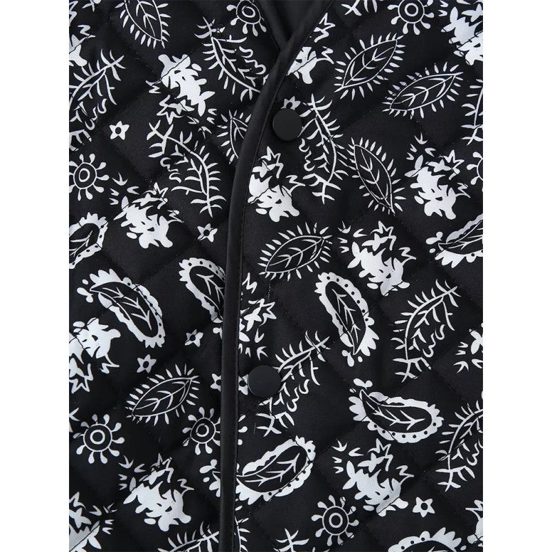 Emilia | Paisley Print Button-Down Jacket