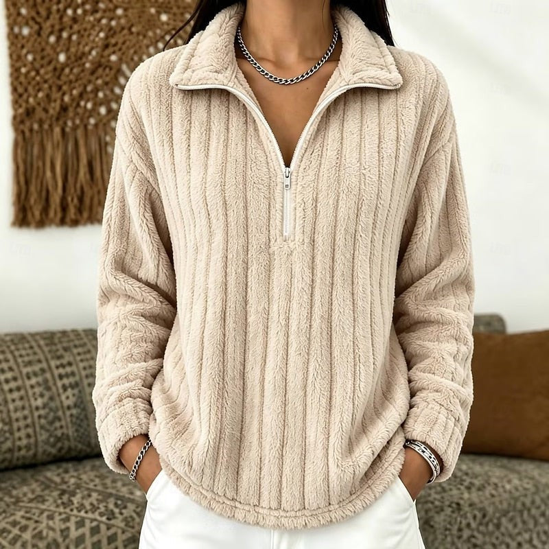 Juliette | Quarter-Zip Collared Sweater