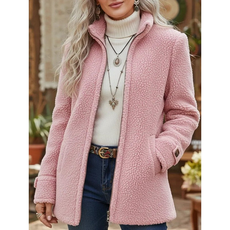 Patricia | Stand-Collar Zip Coat