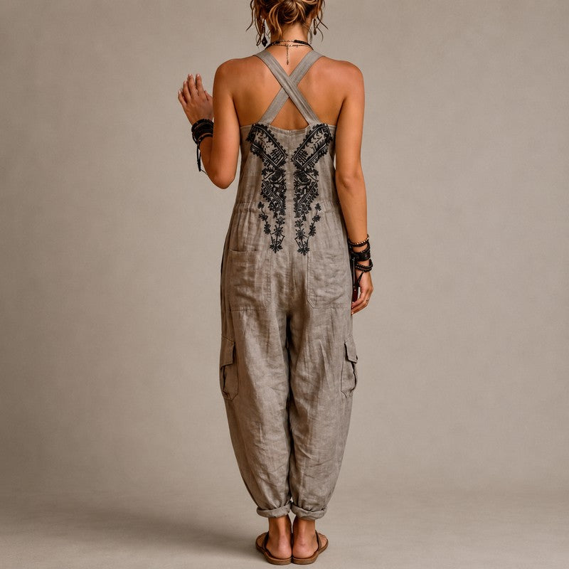 Freya | Bohemian Drop-Crotch Jumpsuit