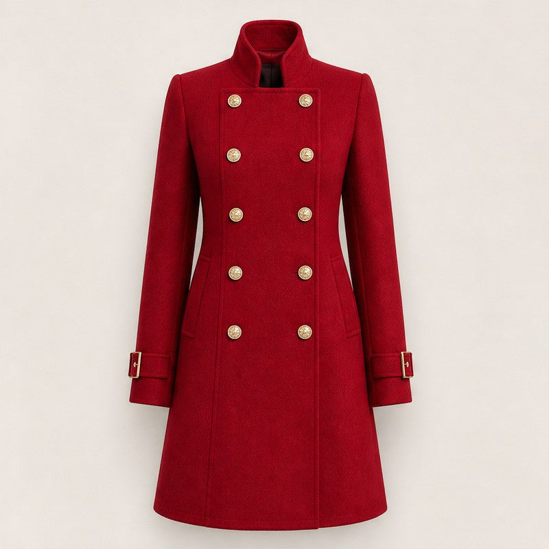 Eleanor | Double-Breasted Knee-Length Coat