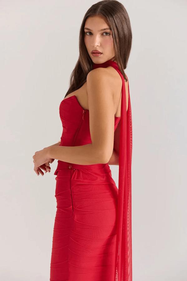 Hailey | Maxi φόρεμα κορσέ The Midnight Hour