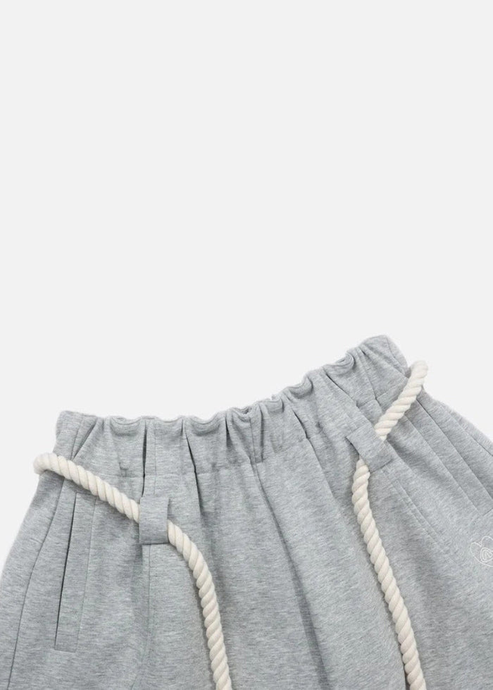 Micah | Baggy-Sweatpants für Damen mit weitem Bein, Gummizug und Schlaufenbund