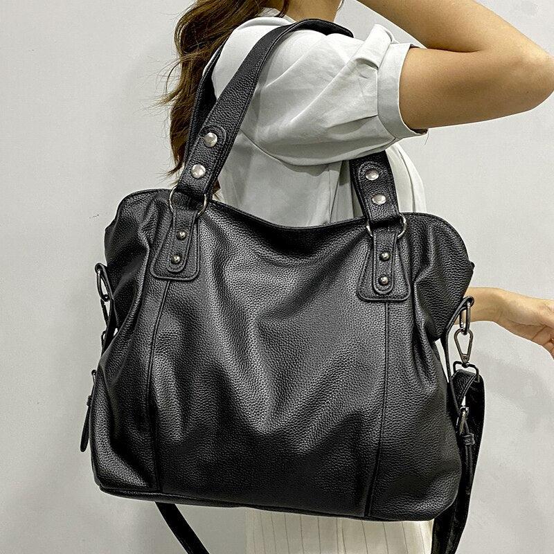 Demi | Large soft leather bag