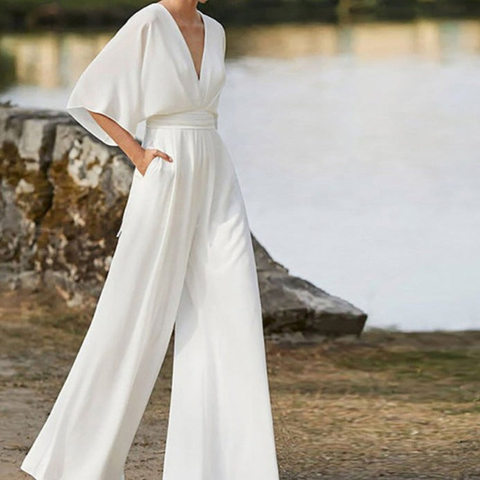 Lena | Elegant V-neck jumpsuit