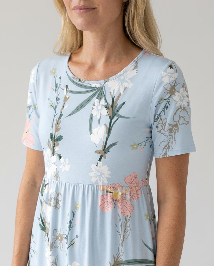 Jacqueline | Midi-jurk met bloemenprint