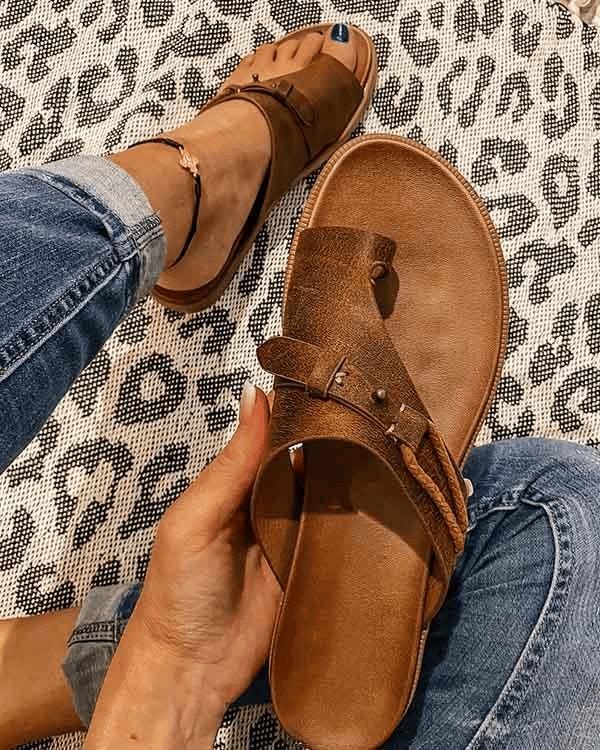 Veronica | Flache Barfuss-Sandalen für Damen