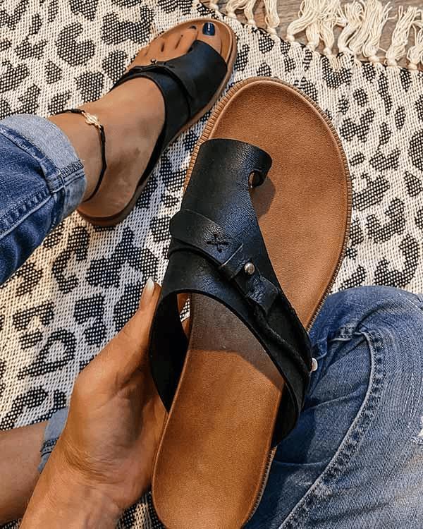 Veronica | Flache Barfuss-Sandalen für Damen