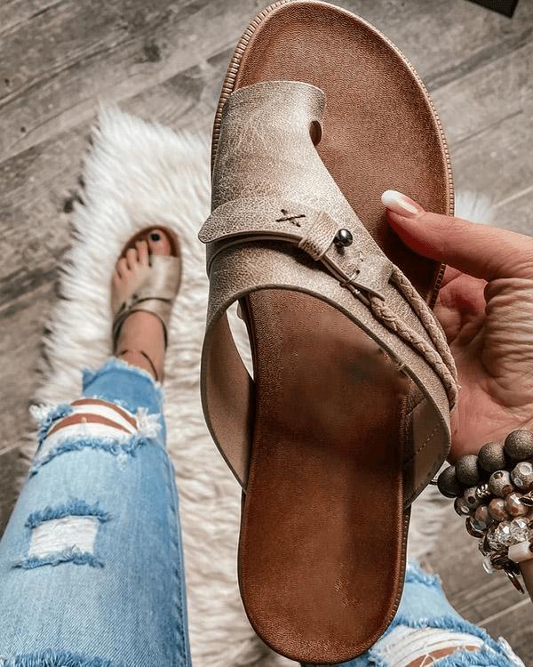 Veronica | Flache Barfuss-Sandalen für Damen
